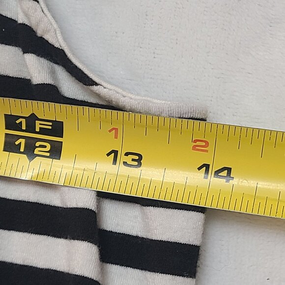 Express Black White Striped Halter Dress Size XS - Picture 11 of 14